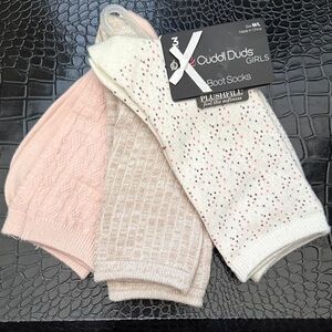Cuddl Duds Girls Plushfill Boot Socks Trio